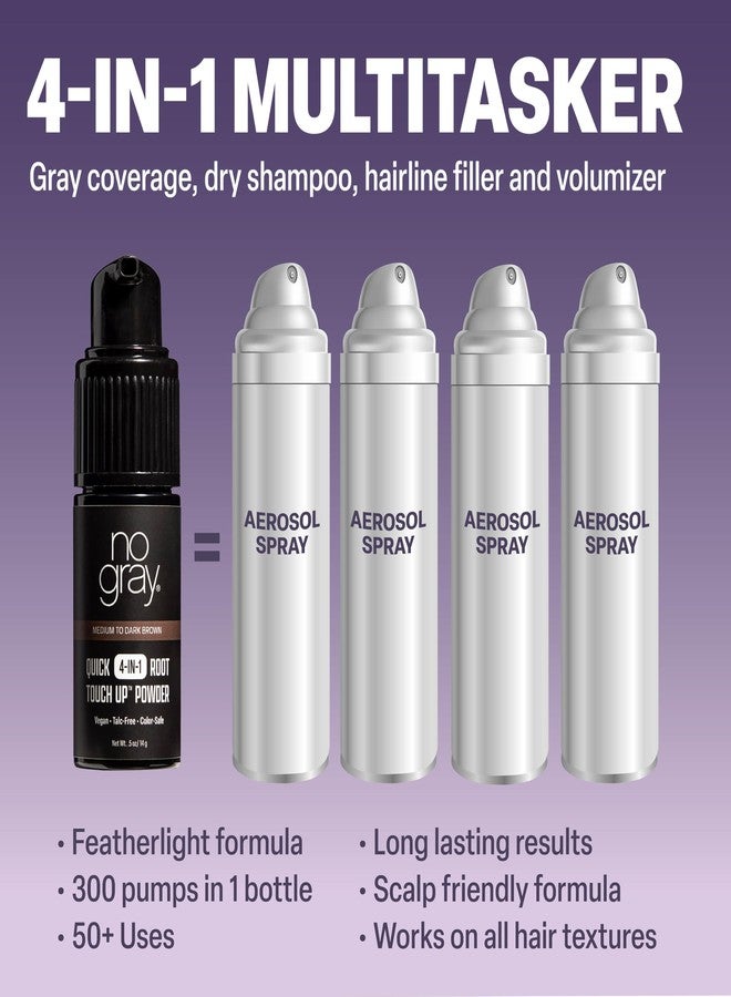 No Gray Quick 4-IN-1 Root Touch Up Powder Black - Image 4
